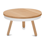 Table basse en chêne et blanche 62 cm Batea - Woodendot - The Cool Republic