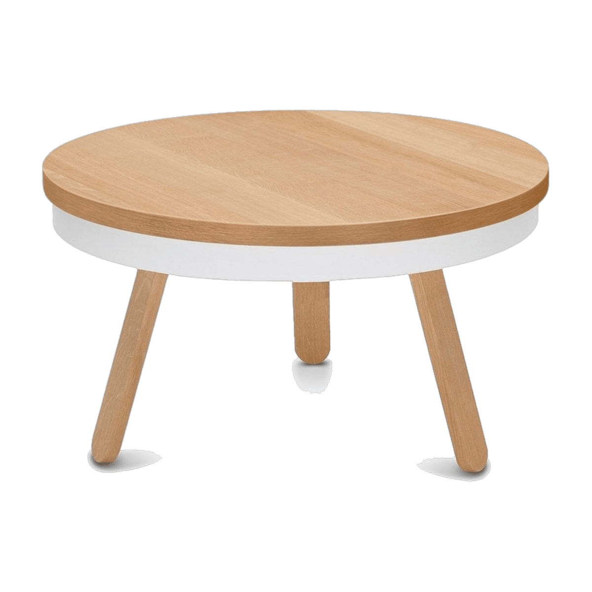 Table basse en chêne et blanche 62 cm Batea - Woodendot - The Cool Republic