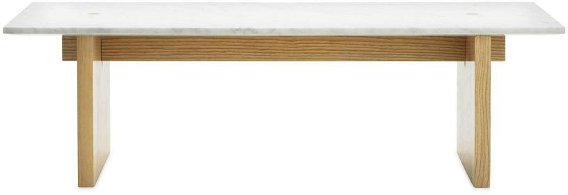 Table basse en chêne et marbre blanc Solid blanc - Normann Copenhagen - The Cool Republic