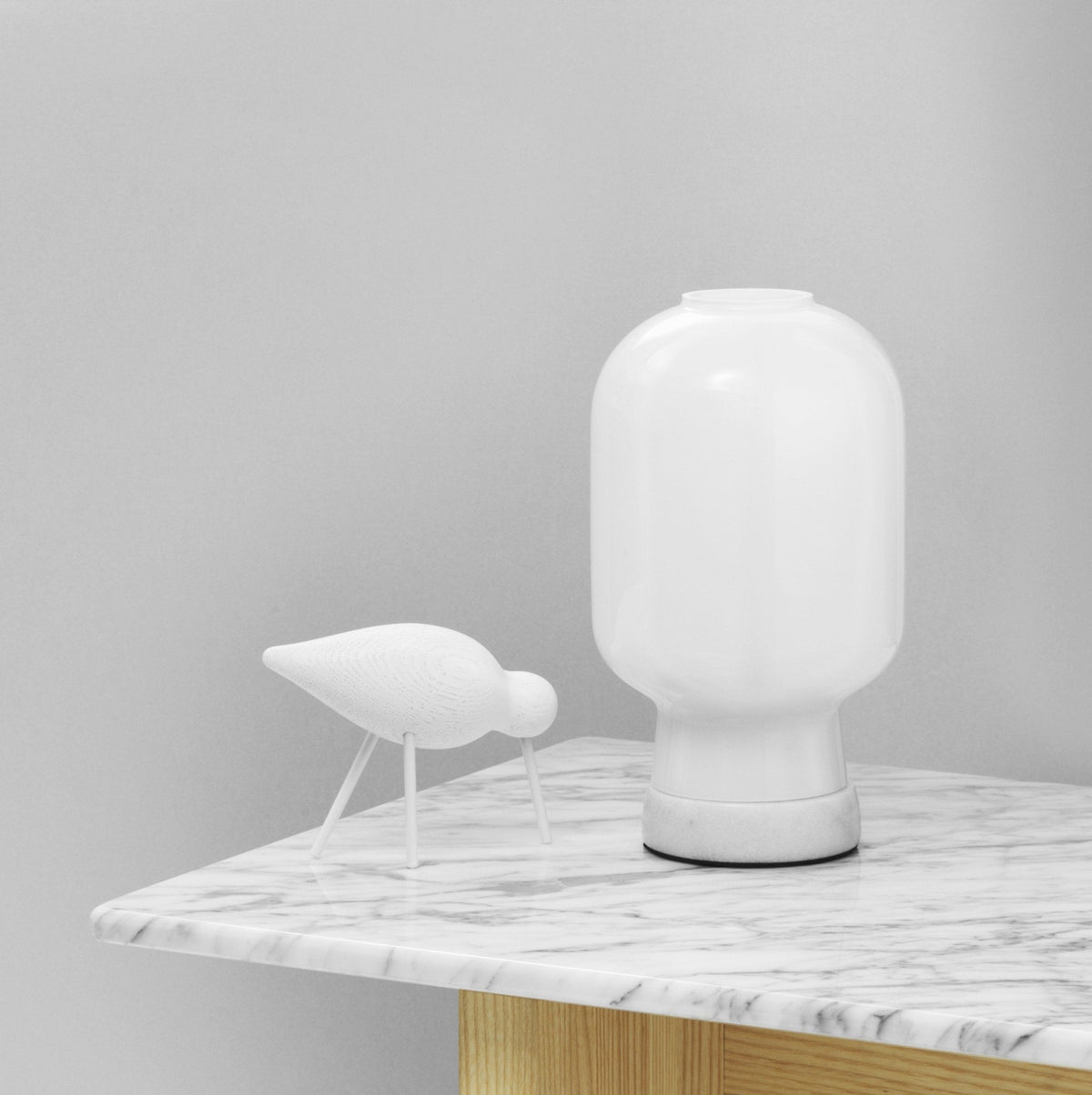 Table basse en chêne et marbre blanc Solid blanc - Normann Copenhagen - The Cool Republic