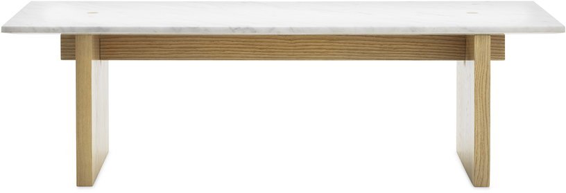 Table basse en chêne et marbre blanc Solid blanc - Normann Copenhagen - The Cool Republic