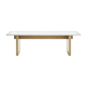 Table basse en chêne et marbre blanc Solid blanc - Normann Copenhagen - The Cool Republic