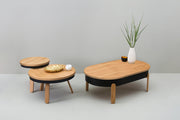 Table basse en chêne et noire 100 cm Batea - Woodendot - The Cool Republic