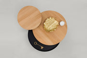 Table basse en chêne et noire 62 cm Batea - Woodendot - The Cool Republic