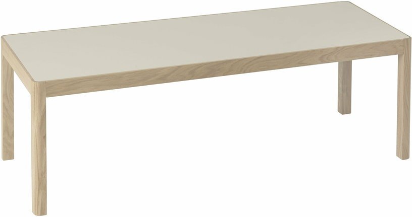 Table basse en chêne gris 120 x 43 cm Workshop - Muuto - The Cool Republic