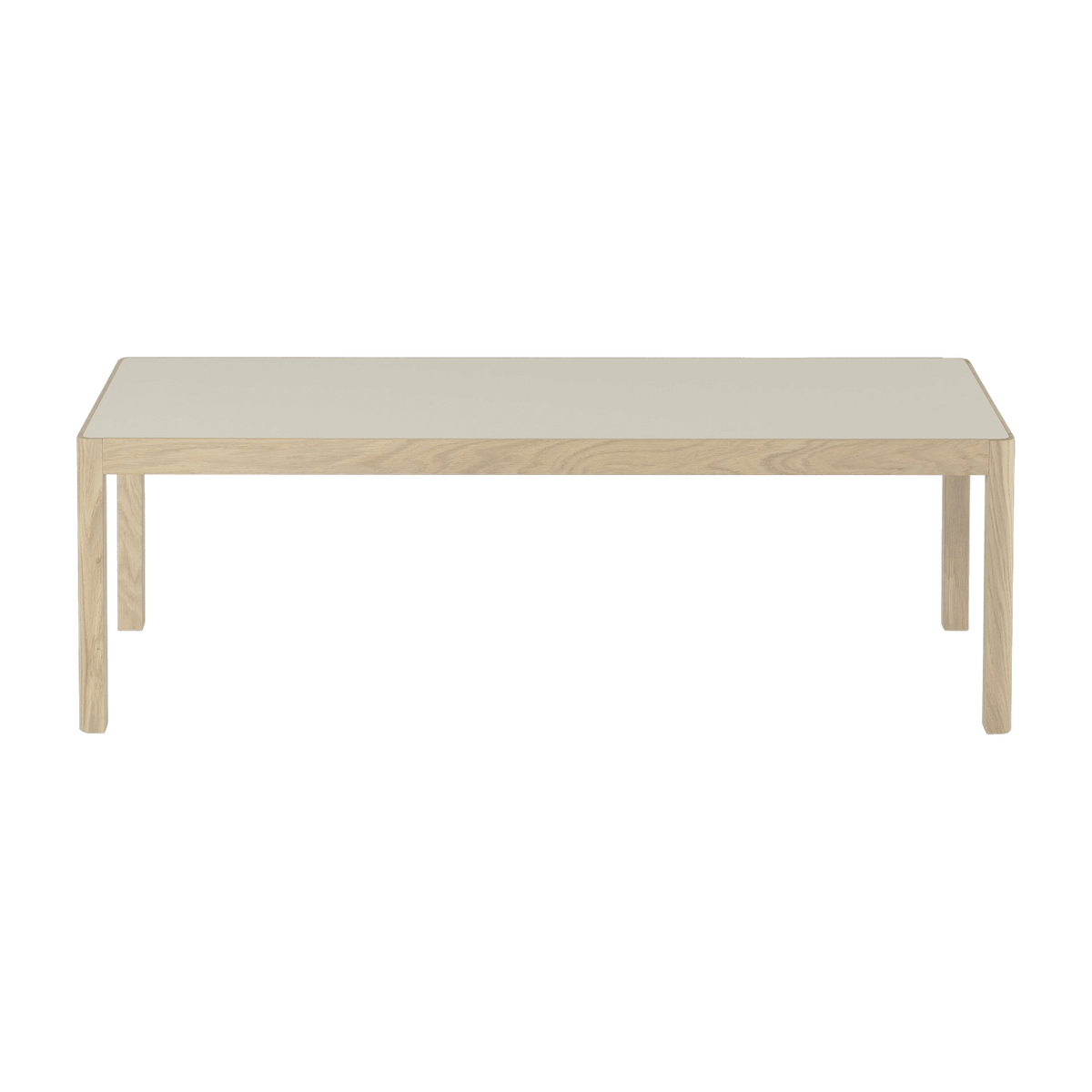 Table basse en chêne gris 120 x 43 cm Workshop - Muuto - The Cool Republic