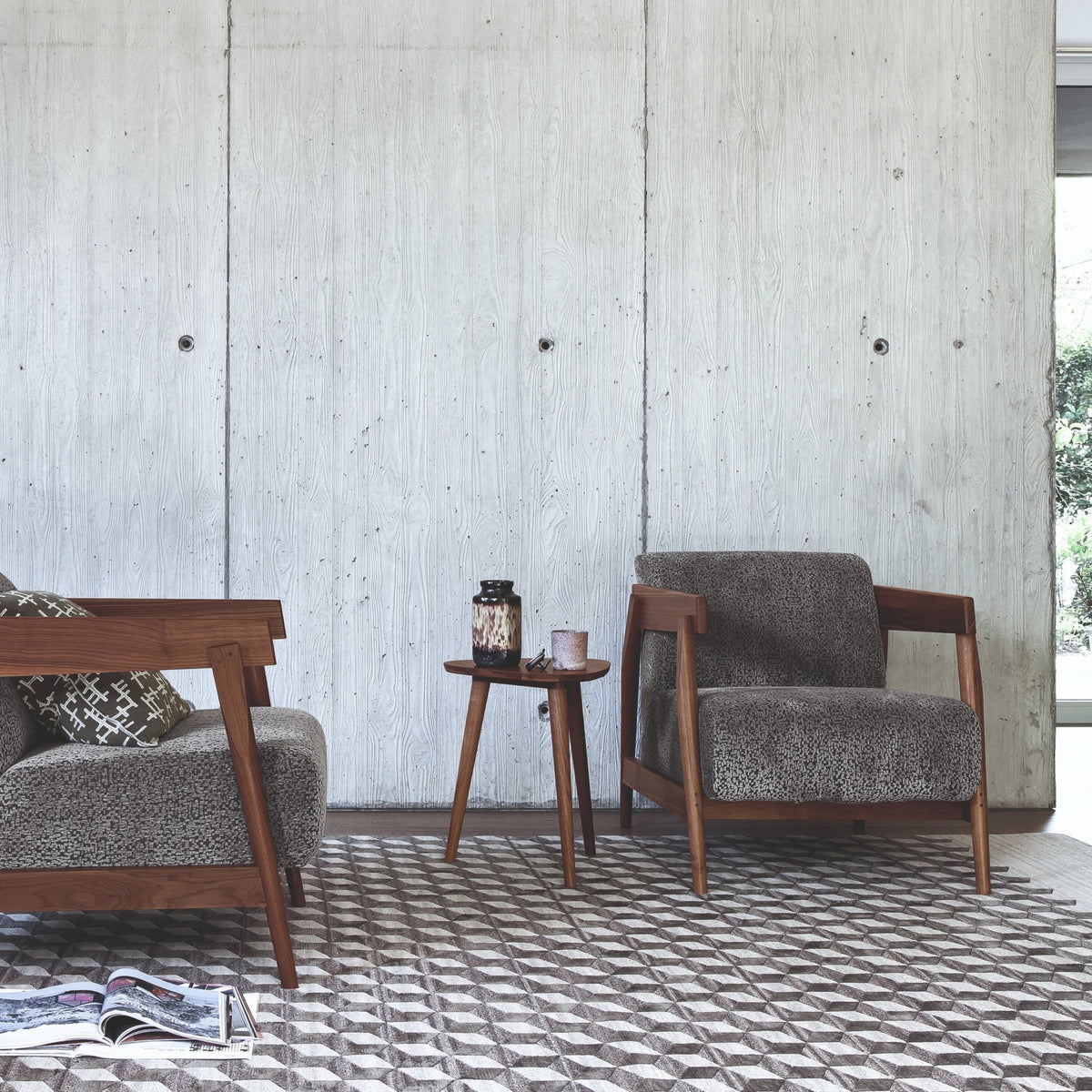 Table basse en chêne H64 cm Brick 244 - Gervasoni - The Cool Republic