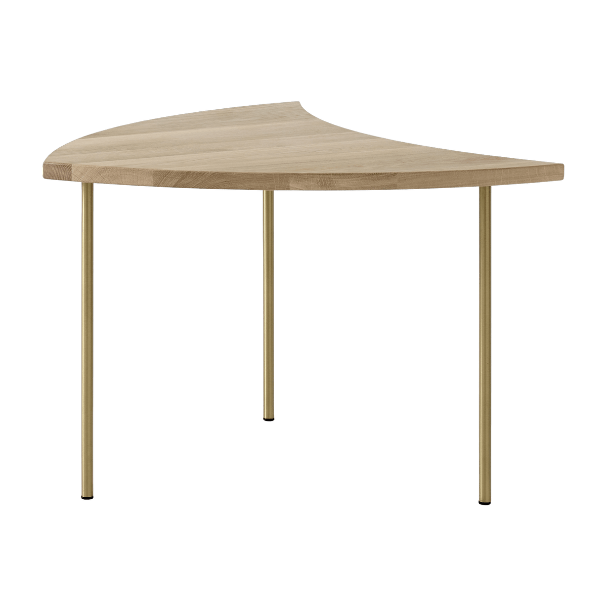 Table basse en chêne huilé et pieds laiton Pinwheel HM7- &tradition - The Cool Republic