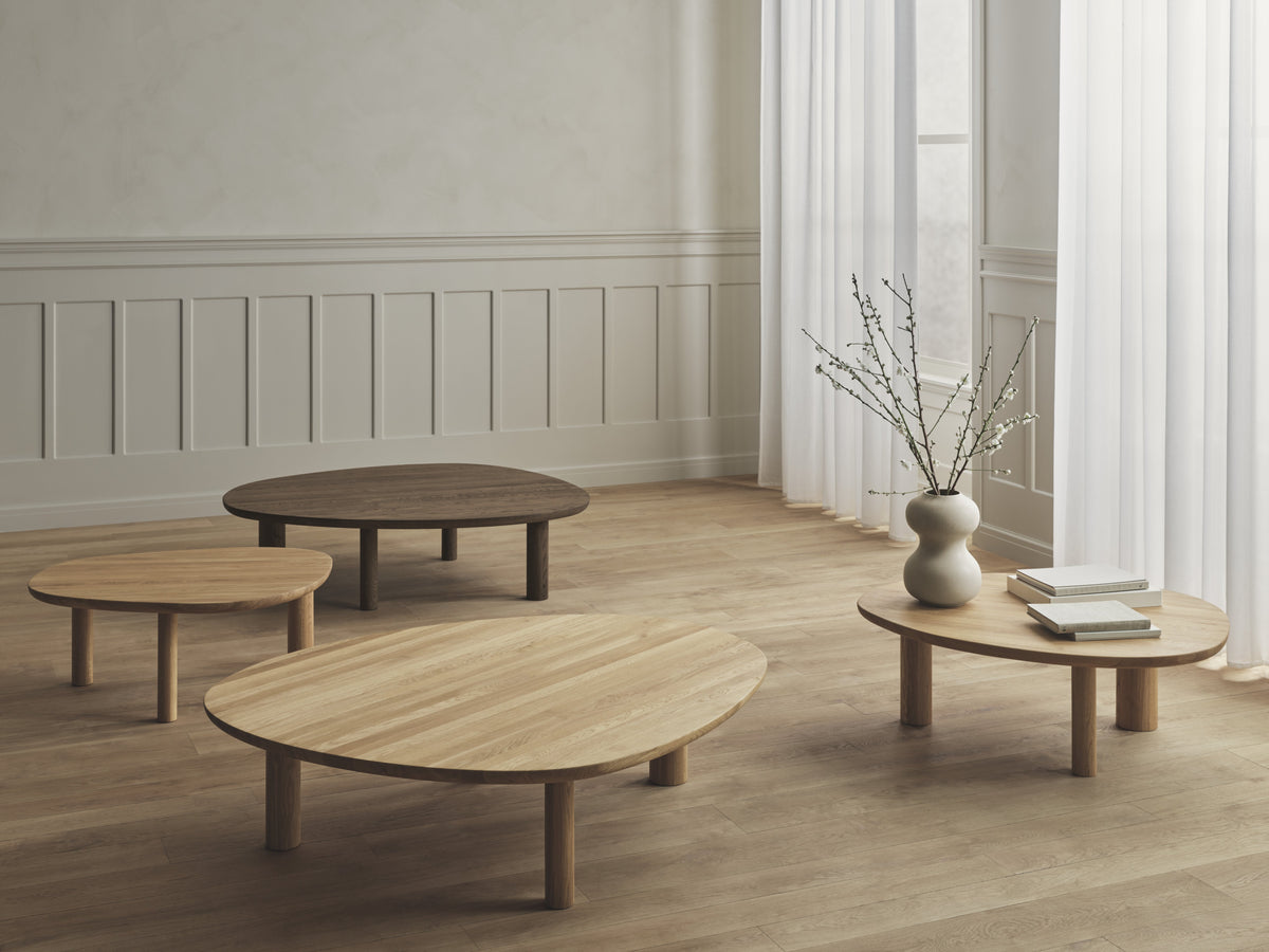 Table basse en chêne huilé massif 98,50x80x39cm Latch - Bolia