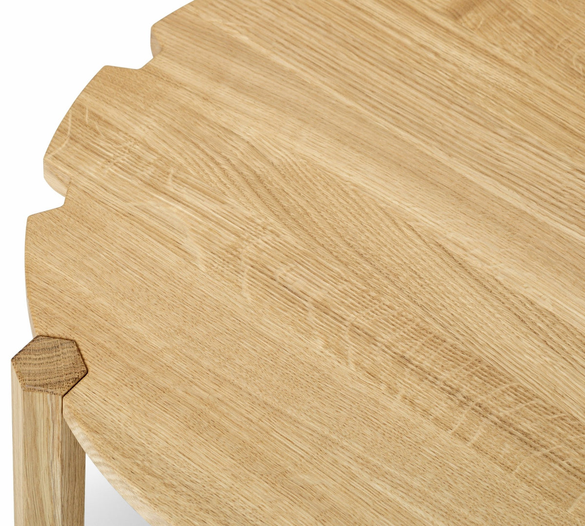 Natural oak side table 100 cm Pinion - Emko - The Cool Republic
