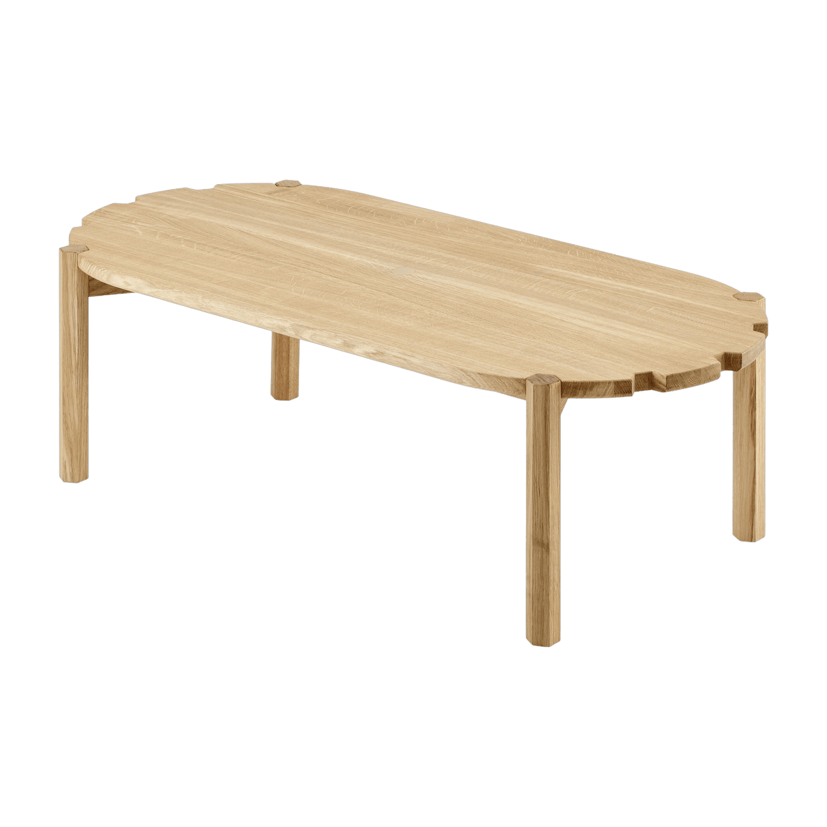 Table basse en chêne naturel 100 cm Pinion - Emko - The Cool Republic