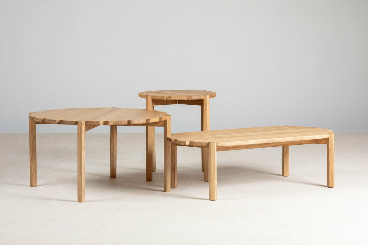Natural oak side table 100 cm Pinion - Emko - The Cool Republic