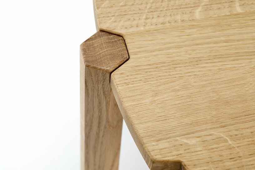 Table basse en chêne naturel 80 cm Pinion - Emko - The Cool Republic