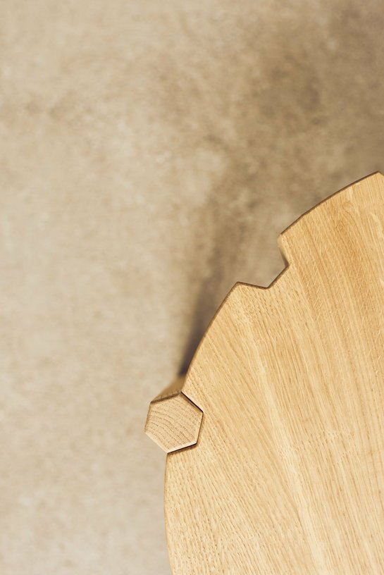 Table basse en chêne naturel 80 cm Pinion - Emko - The Cool Republic