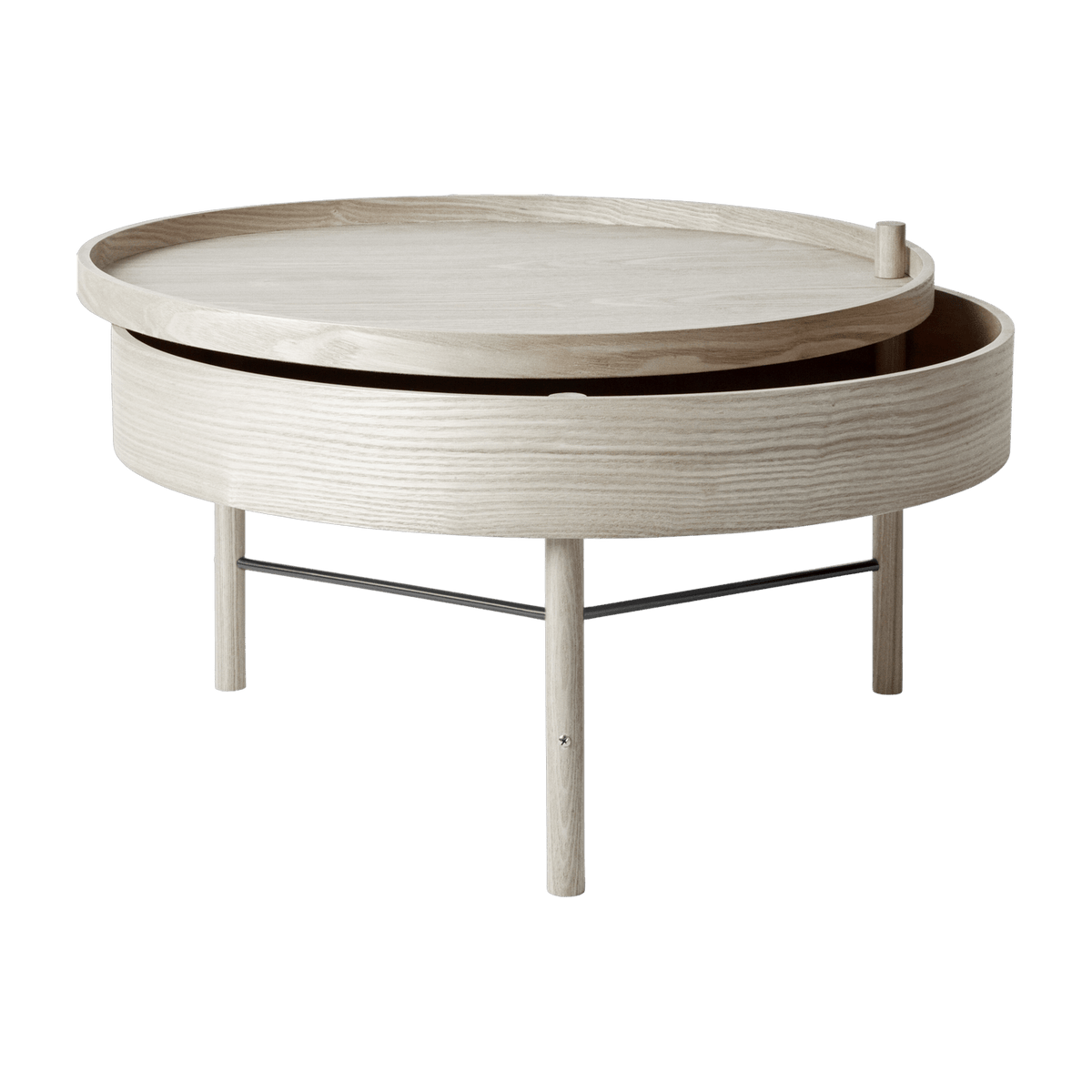 Table basse en chêne naturel Tournante - Audo - The Cool Republic