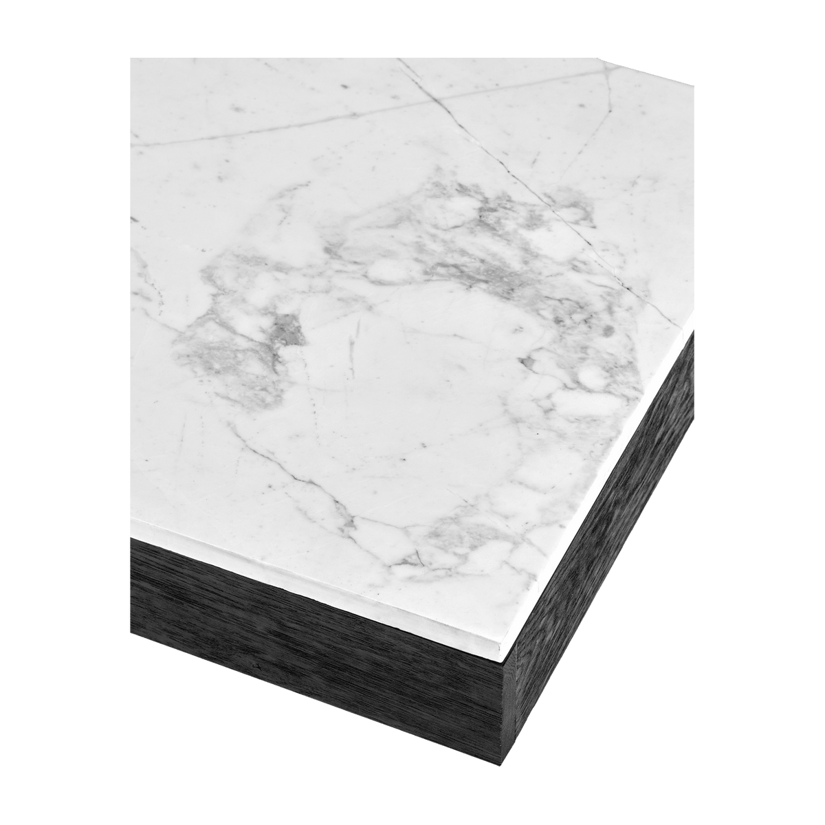 Coffee table in black oak and white marbre 105 x 50 cm Rudolph - Serax - The Cool Republic