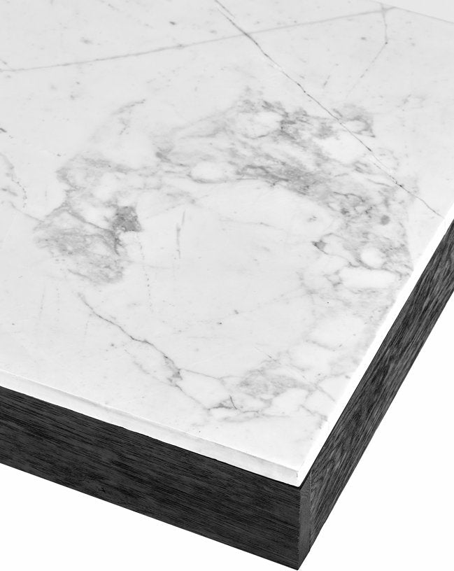 Table basse en chêne noir et en marbre blanc 105 x 50 cm Rudolph - Serax - The Cool Republic