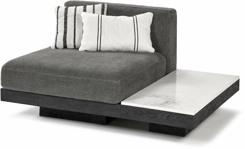 Table basse en chêne noir et en marbre blanc 105 x 50 cm Rudolph - Serax - The Cool Republic