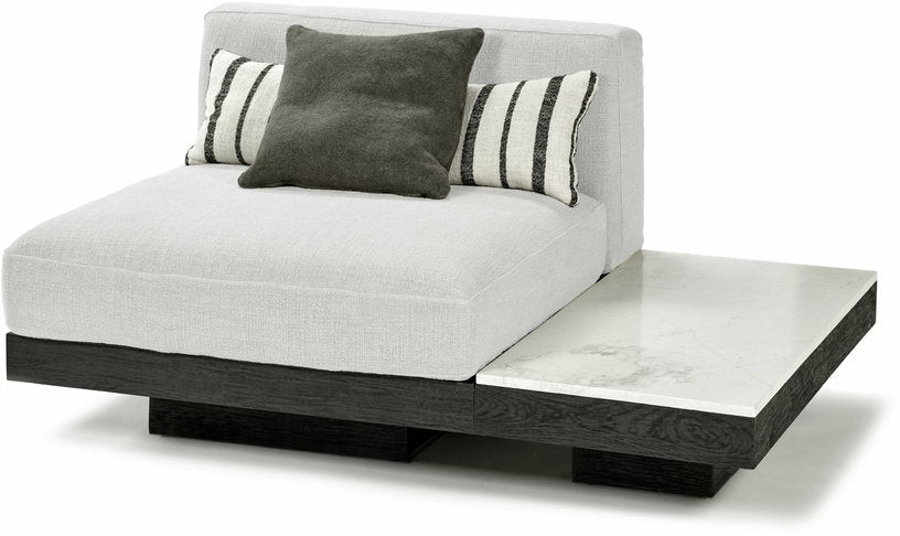 Table basse en chêne noir et en marbre blanc 105 x 50 cm Rudolph - Serax - The Cool Republic