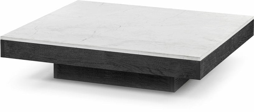 Table basse en chêne noir et en marbre blanc 105 x 91 cm Rudolph - Serax - The Cool Republic