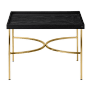 Table basse en chêne noir et métal doré Unity - AYTM - The Cool Republic