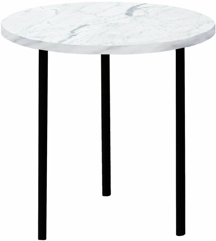 Table basse en marbre blanc Carrara broyé S Gruff - Un'common - The Cool Republic