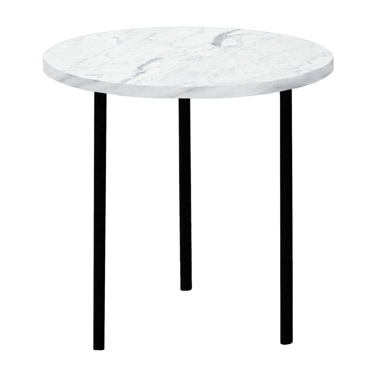 Table basse en marbre blanc Carrara broyé S Gruff - Un'common - The Cool Republic