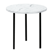 Table basse en marbre blanc Carrara broyé S Gruff - Un'common - The Cool Republic