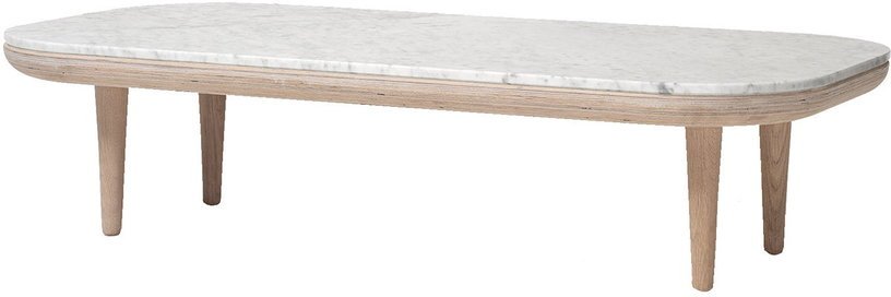Table basse en marbre blanc Fly SC5 - &tradition - The Cool Republic