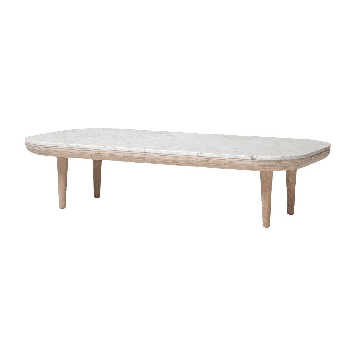 Table basse en marbre blanc Fly SC5 - &tradition - The Cool Republic