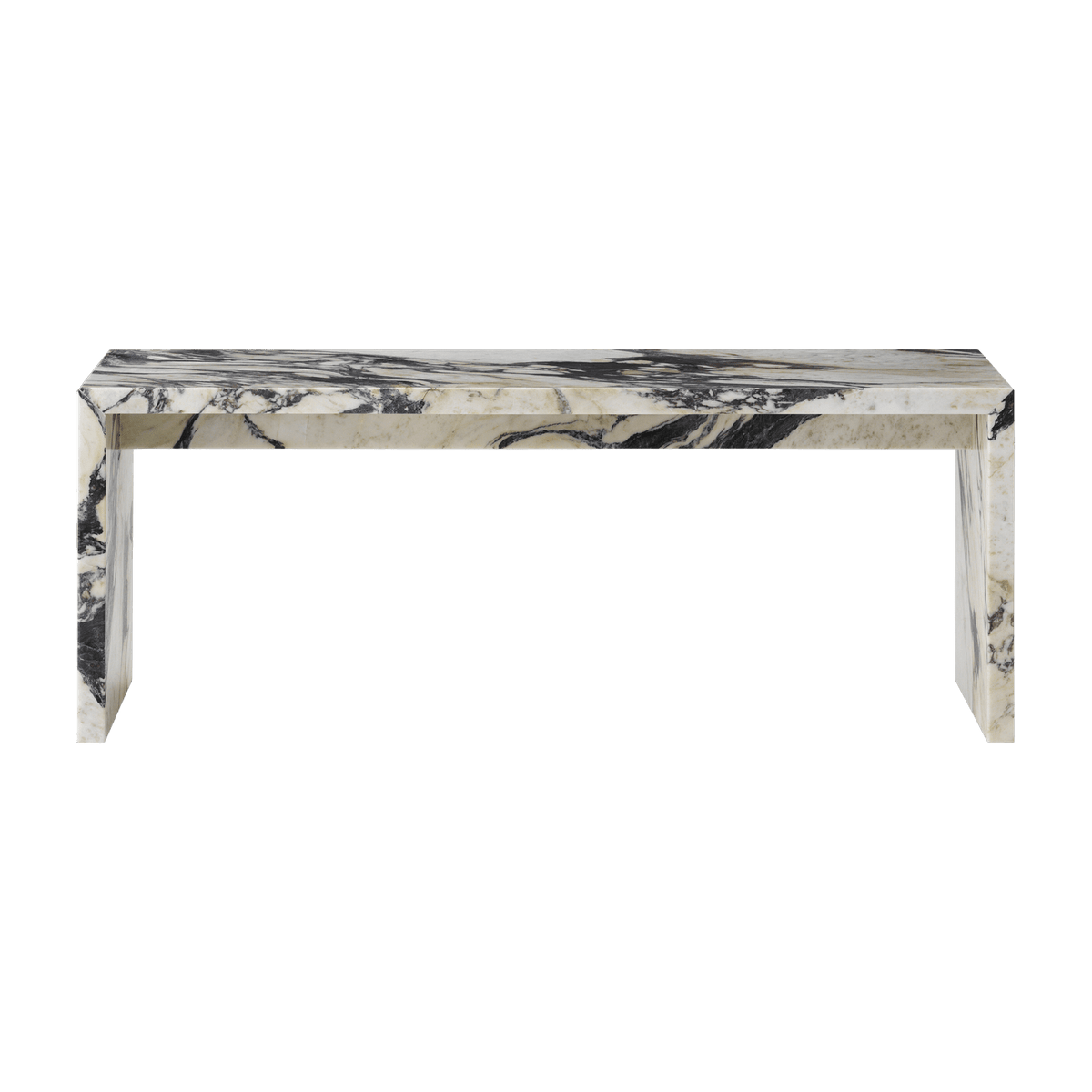 Table basse en marbre calacatta viola 100 x 38 cm Plinth Bridge - Audo - The Cool Republic