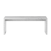 Table basse en marbre carrara 100 x 38 cm Plinth Bridge - Audo - The Cool Republic