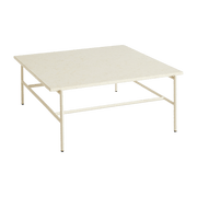 Table basse en marbre et piètement en acier beige 80 x 84 x 33 cm Rebar - Hay - The Cool Republic