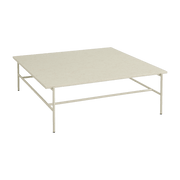 Table basse en marbre et piètement en acier beige100 x 104 x 33 cm Rebar - Hay - The Cool Republic