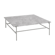 Table basse en marbre et piètement en acier gris 100 x 104 x 33 cm Rebar - Hay - The Cool Republic