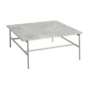 Table basse en marbre et piètement en acier gris 80 x 84 x 33 cm Rebar - Hay - The Cool Republic