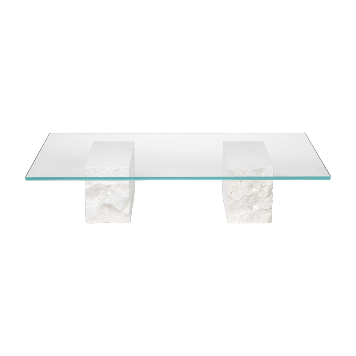 Table basse en marbre et verre Bianco Curia - Ferm Living - The Cool Republic