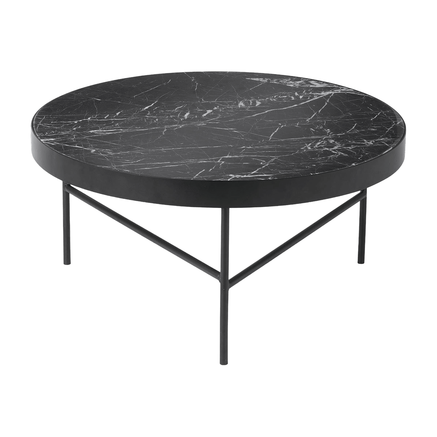 Table basse en marbre noir 70,5 cm - Ferm Living - The Cool Republic