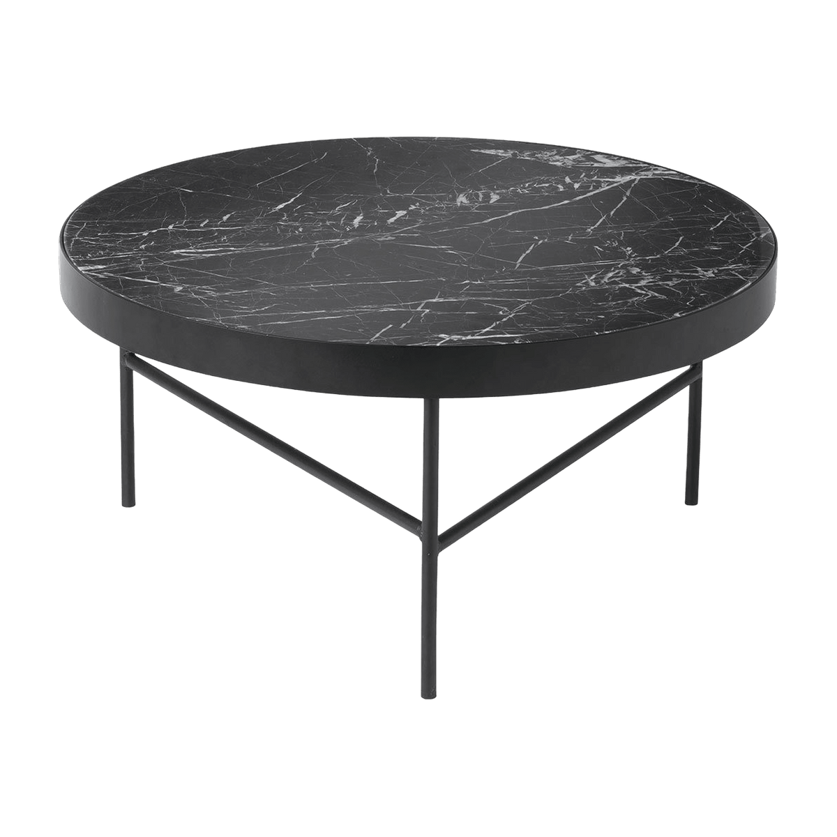 Table basse en marbre noir 70,5 cm - Ferm Living - The Cool Republic