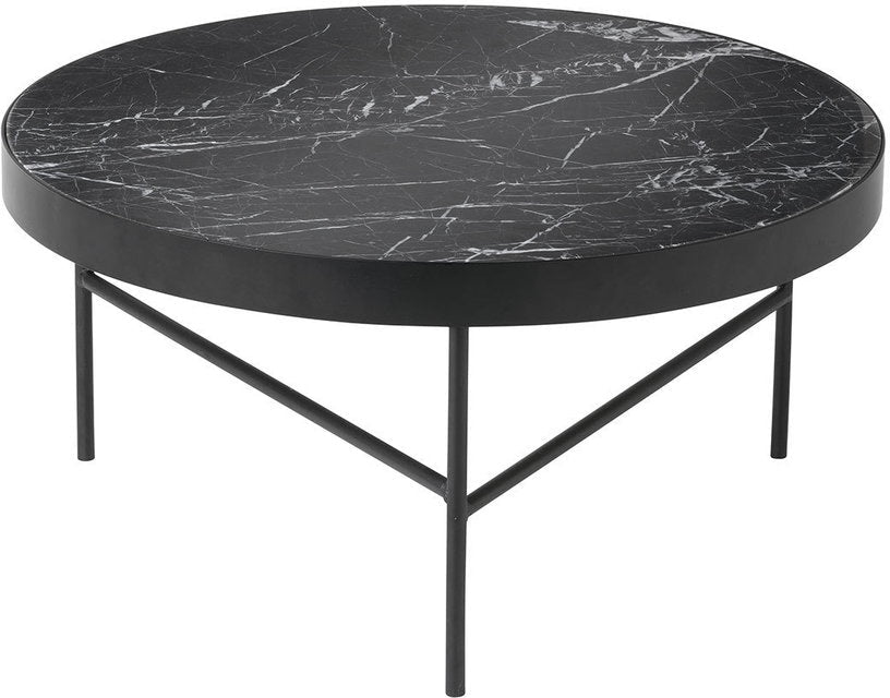 Table basse en marbre noir 70,5 cm - Ferm Living - The Cool Republic