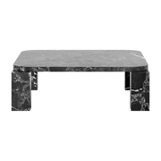 Table basse en marbre noir costa 82 x 82 cm - New works - The Cool Republic