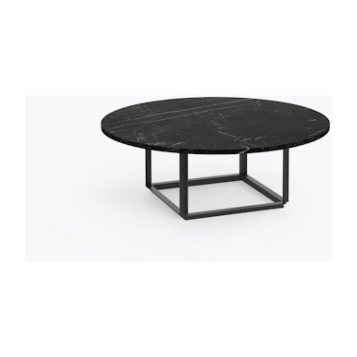 Table basse en marbre noir Florence 90 cm - New Works - The Cool Republic