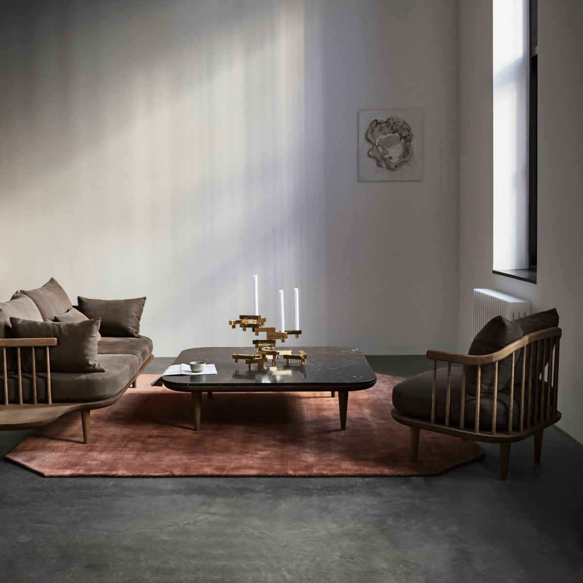 Table basse en marbre noir Fly SC11 - &tradition - The Cool Republic