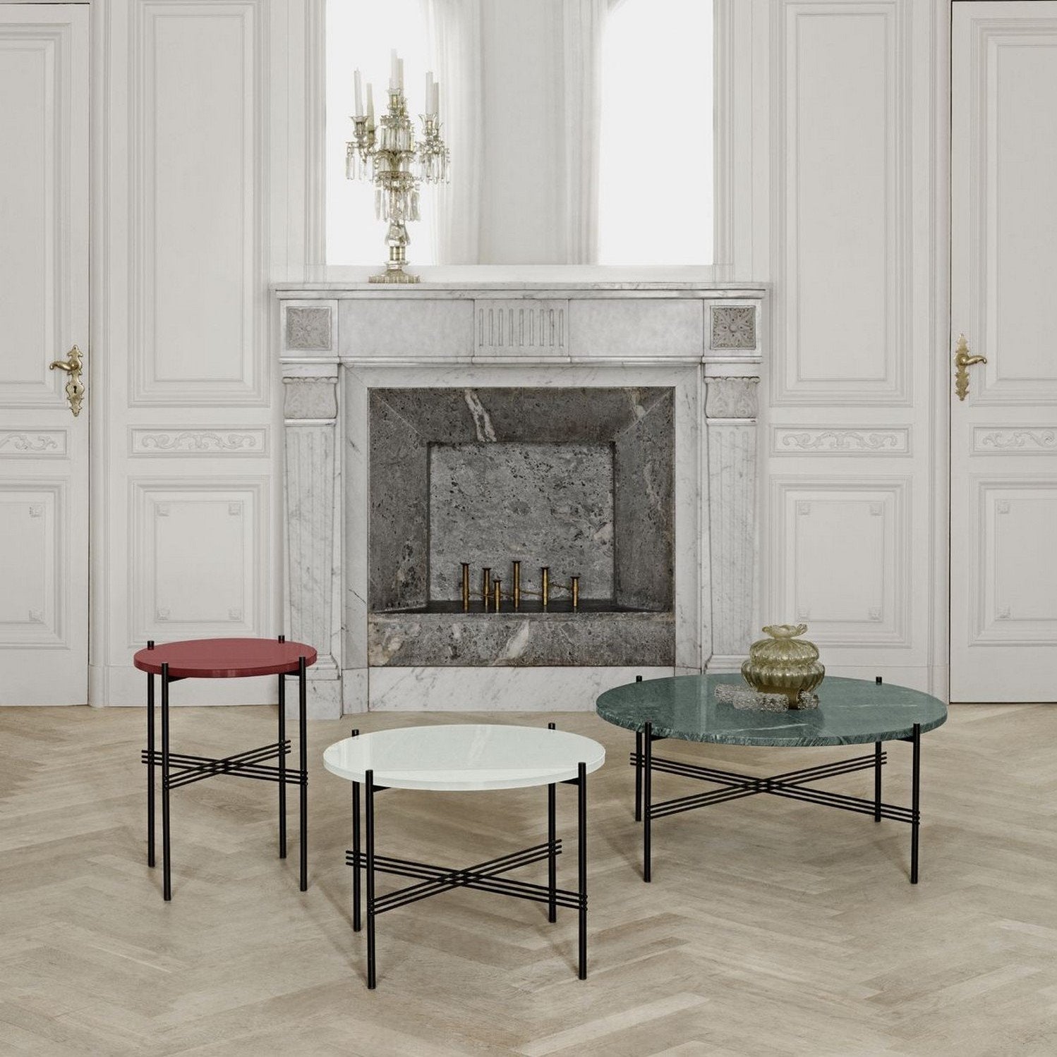 Table basse en marbre vert 55 cm TS - Gubi - The Cool Republic