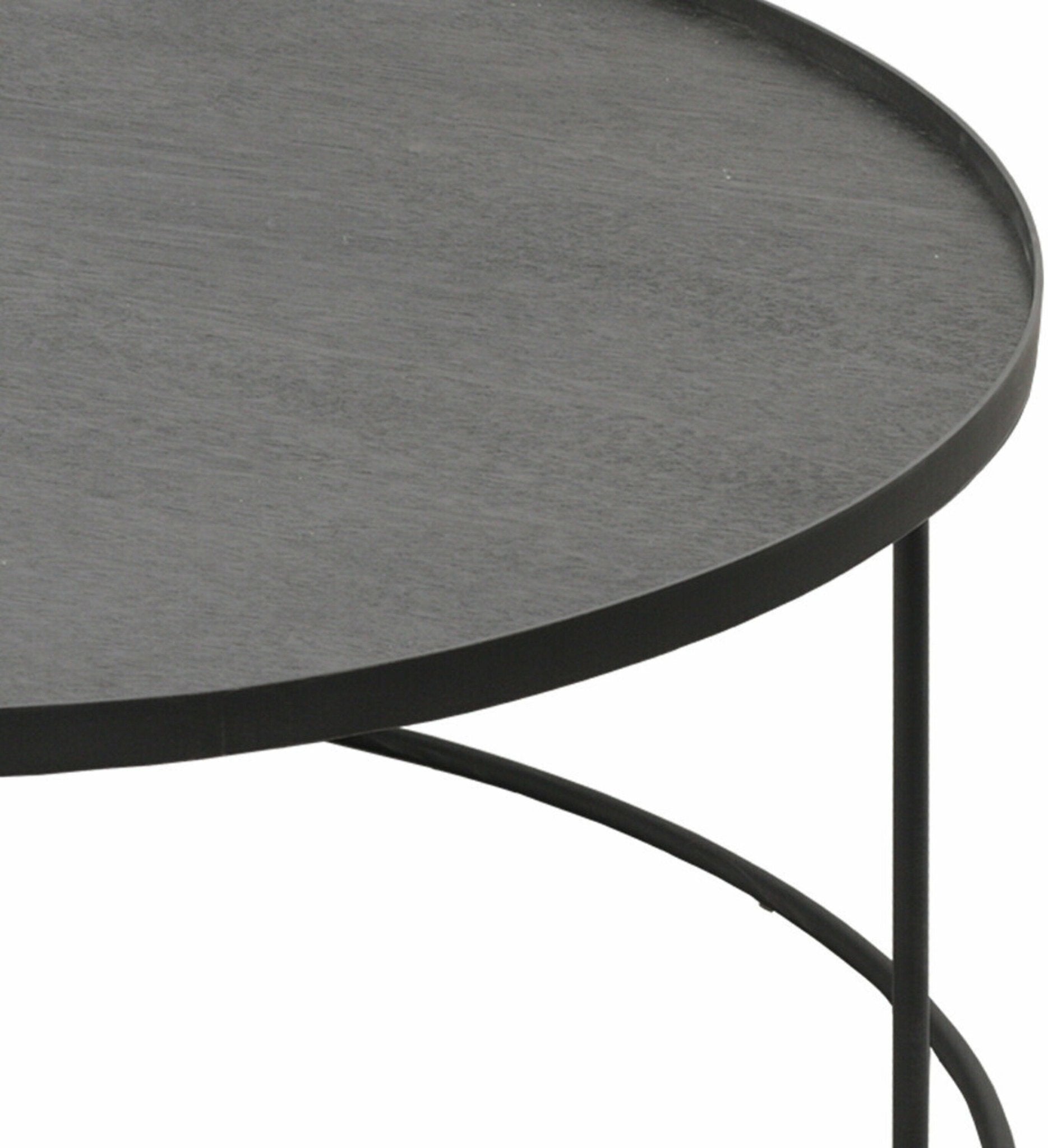 Table basse en métal à plateau rond 93 cm - Ethnicraft Accessories - The Cool Republic
