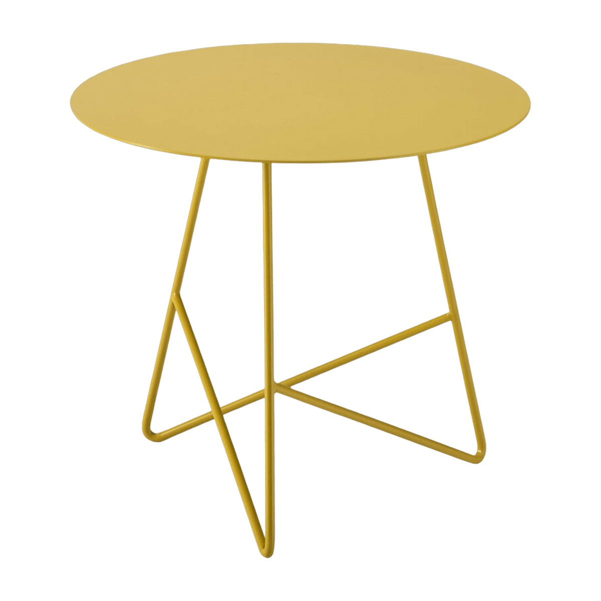 Table basse en métal jaune Ermione 65 - Meme Design - The Cool Republic