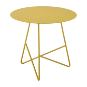 Table basse en métal jaune Ermione 65 - Meme Design - The Cool Republic
