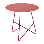 Table basse en métal rouge Ermione 65 - Meme Design - The Cool Republic