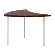 Table basse en noyer et pieds chrome Pinwheel HM7- &tradition - The Cool Republic