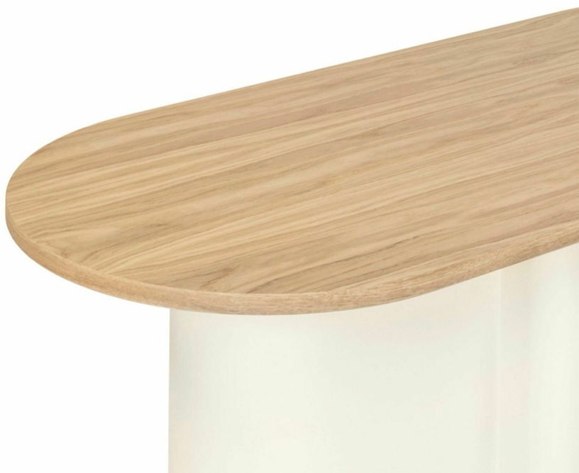 Table basse en placage de chêne beige Looi Piazza - noo.ma - The Cool Republic